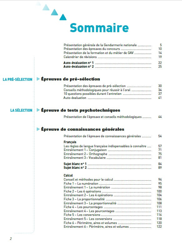 Gendarme adjoint volontaire - Tout en un - Intégrer la fonction publique - 2022/2023