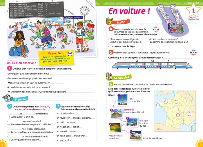 Passeport - Du CE2 au CM1 8/9 ans - Cahier de vacances 2024