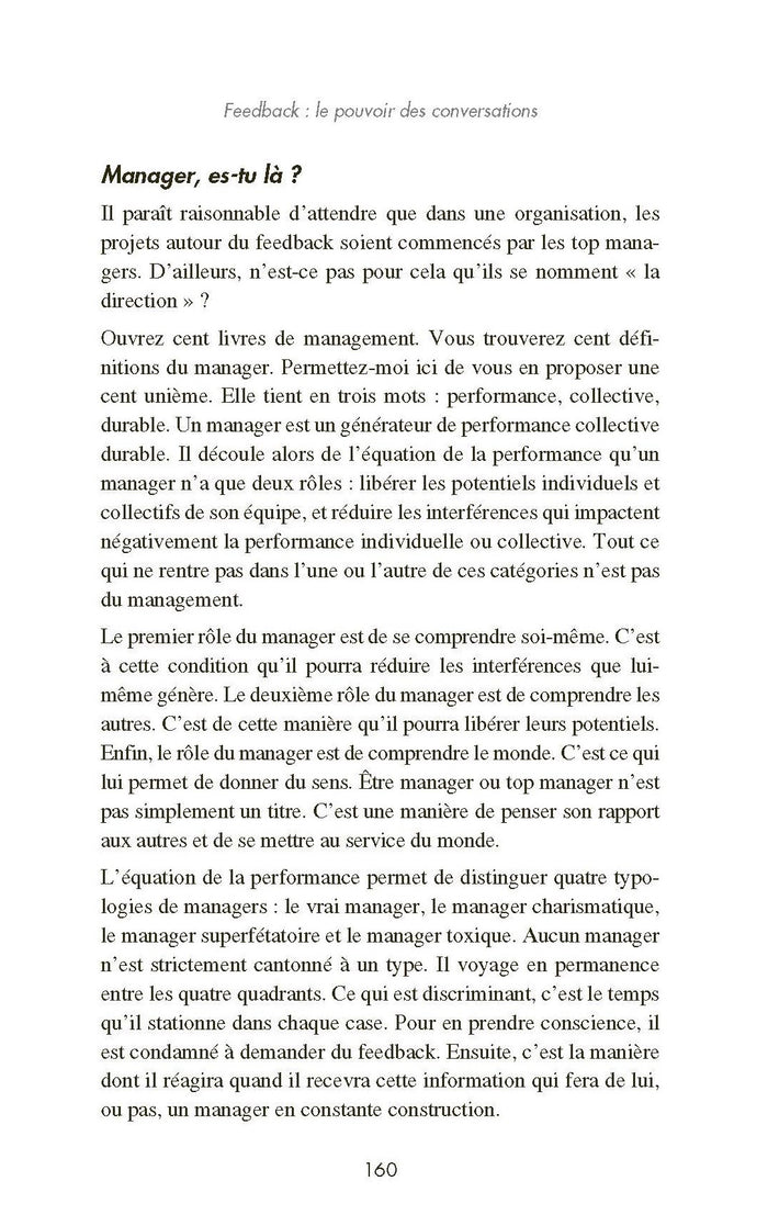 Feedback : le pouvoir des conversations