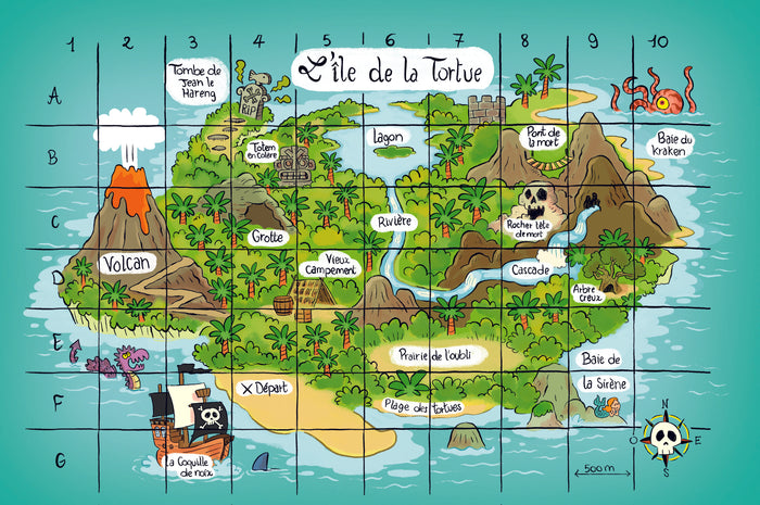 Mon roman CHASSE AU TRESOR - Sur l'île des pirates