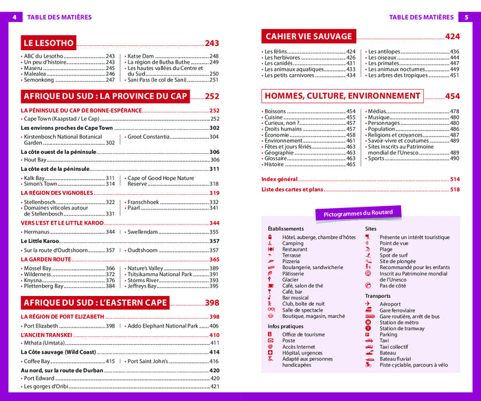 Guide du routard Afrique du Sud