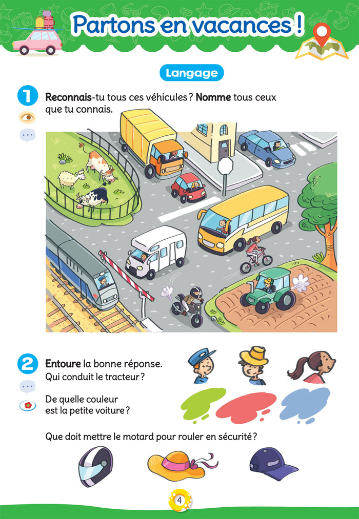 Hatier vacances - Cahier de vacances 2025 de la MS vers la GS 4/5 ans