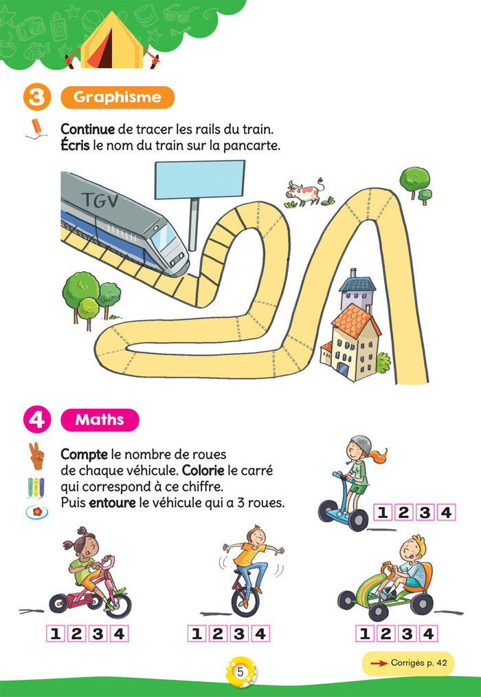 Hatier vacances - Cahier de vacances 2025 de la MS vers la GS 4/5 ans