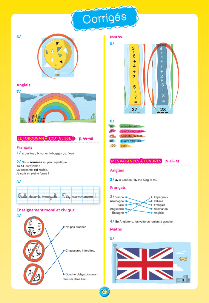Cahier de vacances 2024 du CP vers le CE1 6/7 ans