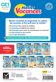 Cahier de vacances 2024 du CE1 vers le CE2