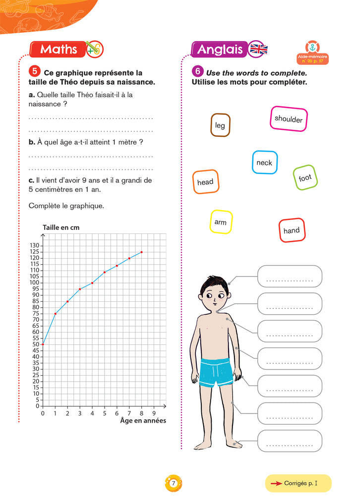 Cahier de vacances - Hatier vacances - Du CE2 vers le CM1 8/9 ans