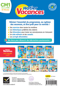 Cahier de vacances 2025 du CM1 vers le CM2 9/10 ans