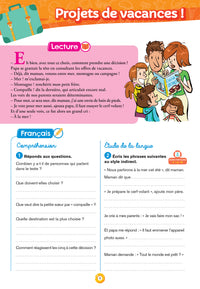 Cahier de vacances 2025 du CM1 vers le CM2 9/10 ans