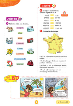 Cahier de vacances 2025 du CM1 vers le CM2 9/10 ans