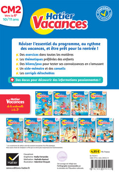 Cahier de vacances 2026 - Hatier vacances - Du CM2 vers la 6e 10/ 11 ans