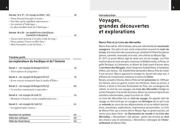 Les récits de voyage