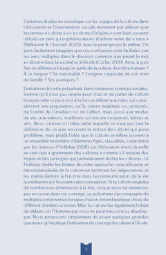 Les cultures à l'école