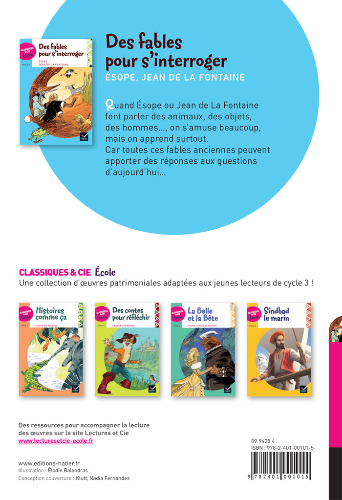 Des Fables pour s'interroger - Esope et La Fontaine