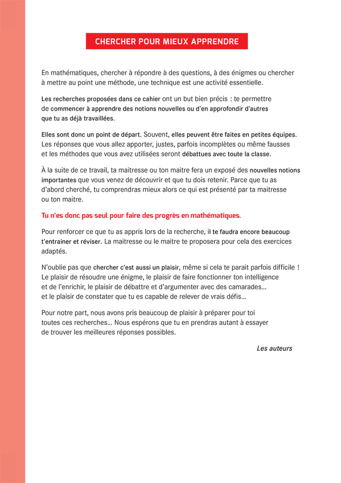 Mon cahier de recherches