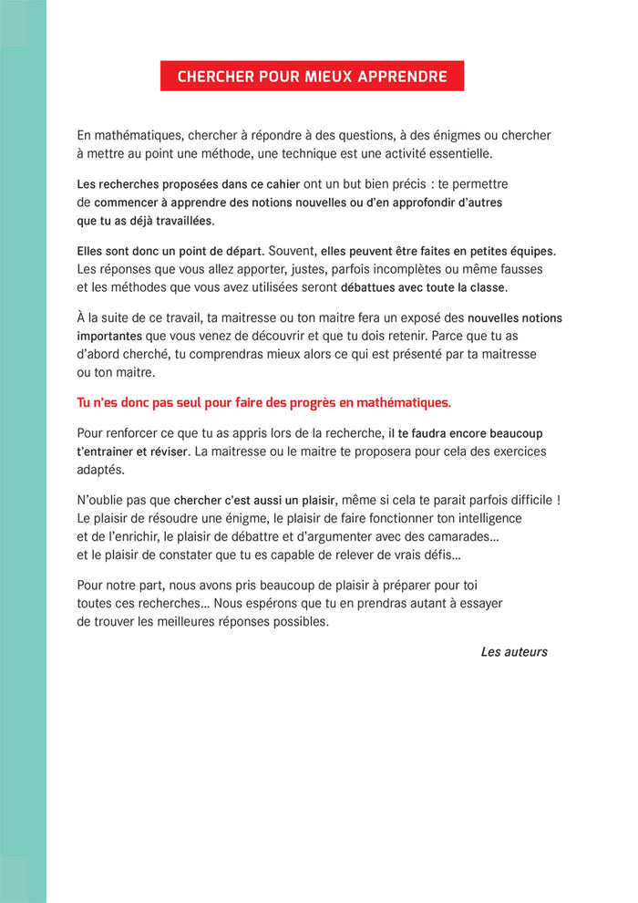 Mon cahier de recherches