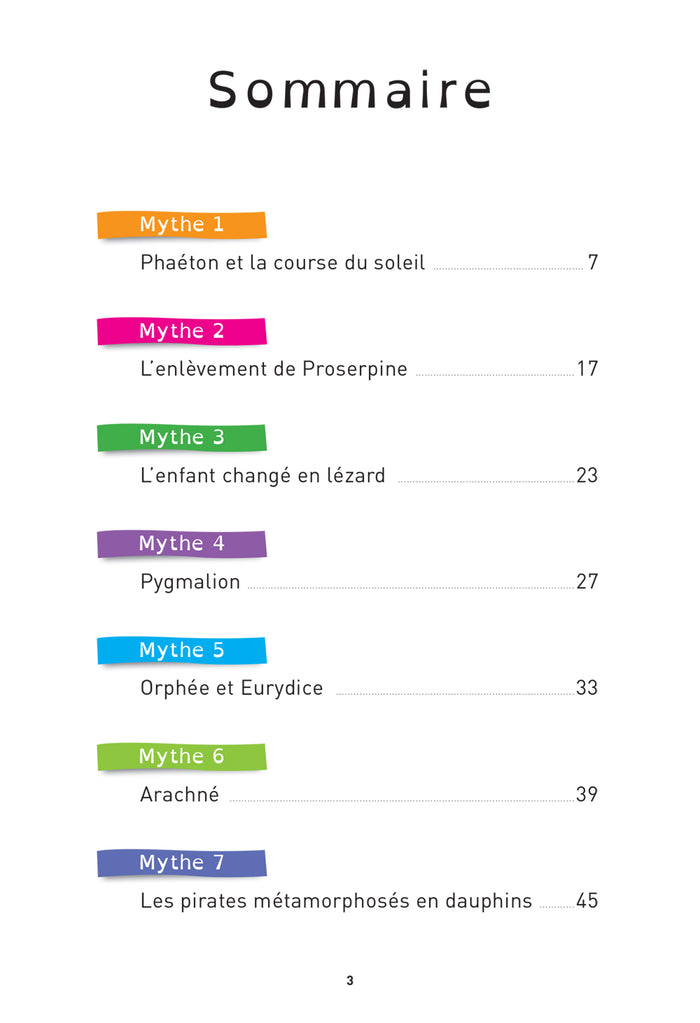 Classiques & Cie Ecole Cycle 3 - Icare, Narcisse, Daphné et autres mythes