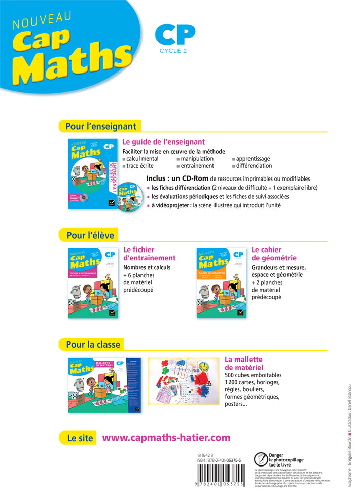 Cap Maths CP - Cahier de Géométrie-Mesure