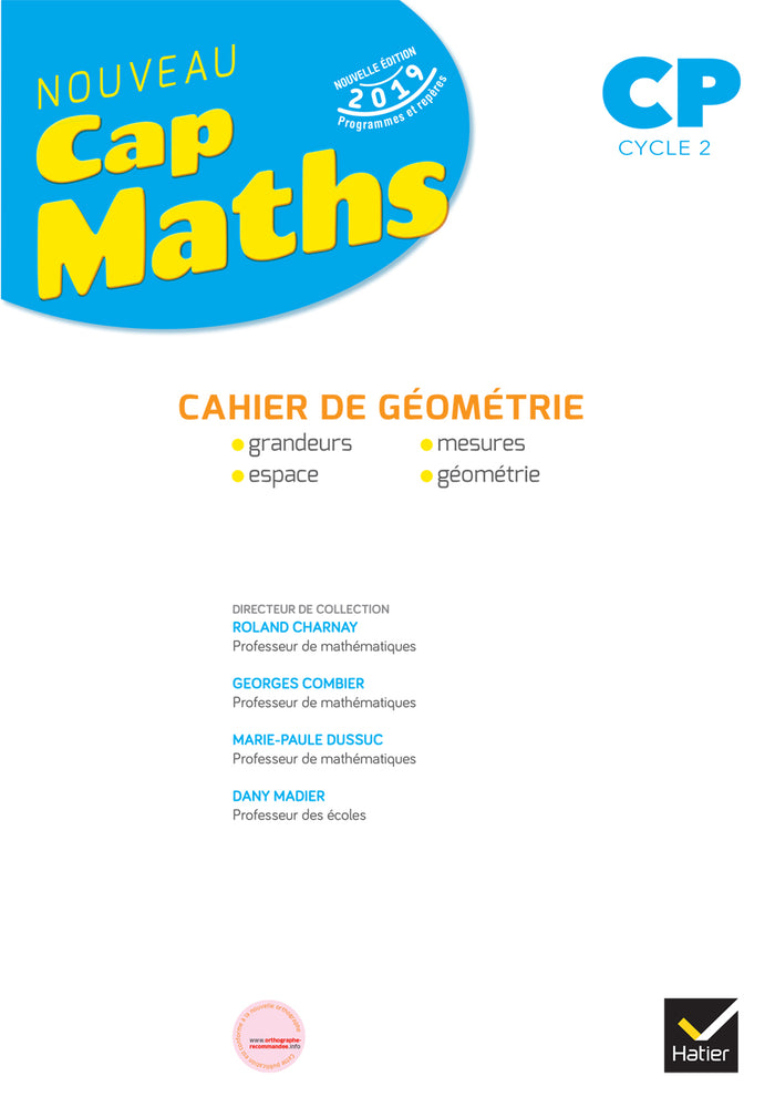 Cap Maths CP - Cahier de Géométrie-Mesure
