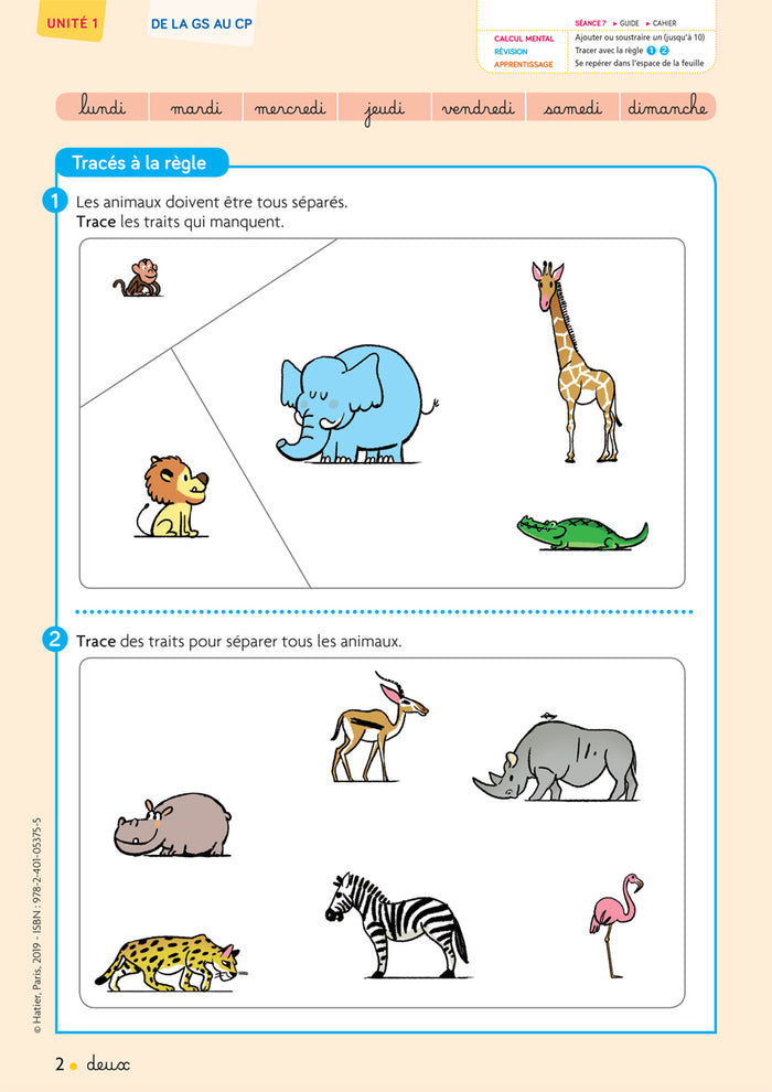 Cap Maths CP - Cahier de Géométrie-Mesure