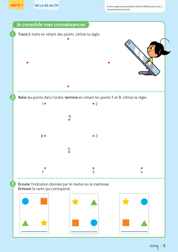 Cap Maths CP - Cahier de Géométrie-Mesure