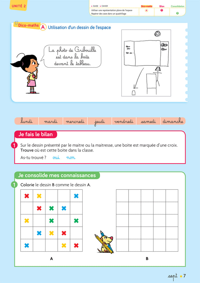 Cap Maths CP - Cahier de Géométrie-Mesure