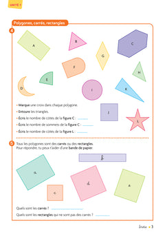 Cap maths CE1 - Cahier de géométrie-mesure