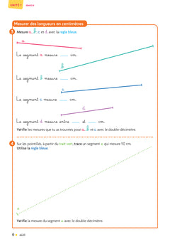 Cap maths CE1 - Cahier de géométrie-mesure