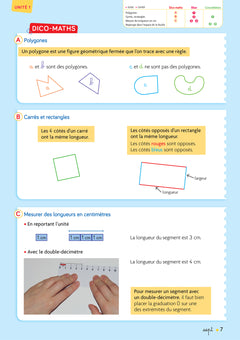 Cap maths CE1 - Cahier de géométrie-mesure