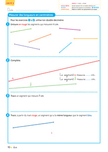 Cap maths CE1 - Cahier de géométrie-mesure