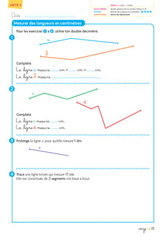 Cap maths CE1 - Cahier de géométrie-mesure