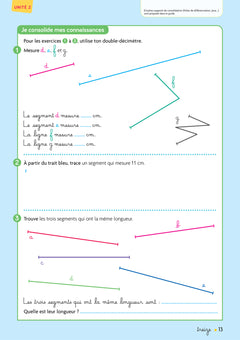 Cap maths CE1 - Cahier de géométrie-mesure