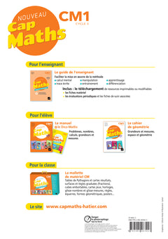 Cap Maths CM1 Éd. 2020 - Cahier de Géométrie-Mesure