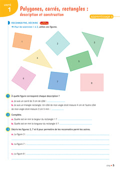 Cap Maths CM1 Éd. 2020 - Cahier de Géométrie-Mesure