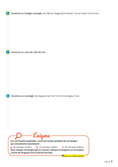 Cap Maths CM1 Éd. 2020 - Cahier de Géométrie-Mesure