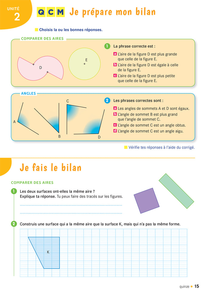 Cap Maths CM1 Éd. 2020 - Cahier de Géométrie-Mesure