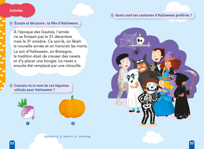 Téo et Nina fêtent Halloween