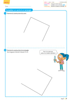 Cap Maths CE2 - Cahier de Géométrie-mesure