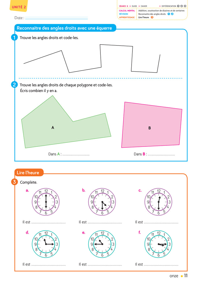 Cap Maths CE2 - Cahier de Géométrie-mesure
