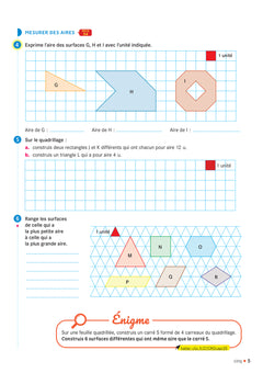 Cap maths CM2 - Cahier de géométrie-mesure