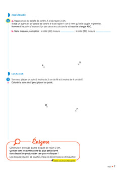 Cap maths CM2 - Cahier de géométrie-mesure