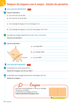 Cap maths CM2 - Cahier de géométrie-mesure