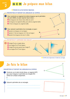 Cap maths CM2 - Cahier de géométrie-mesure