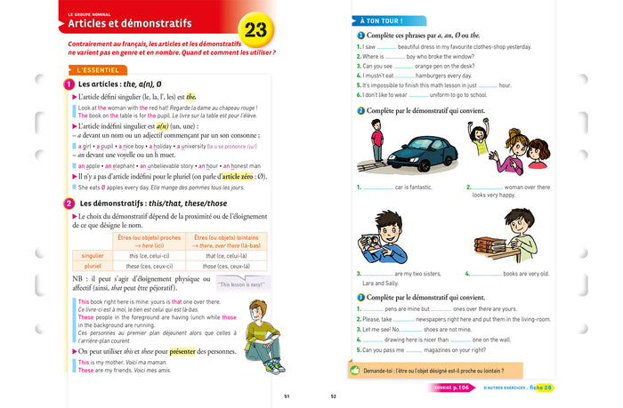 Anglais 5e: fiches de révision collège