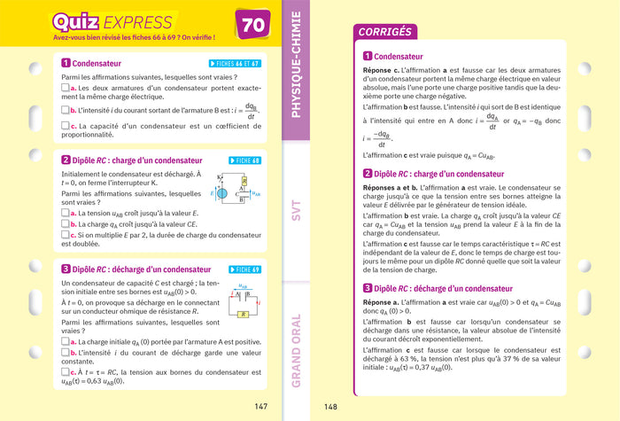 Fiches bac Mes 2 spécialités Tle générale : Physique-chimie, SVT & Grand Oral - Bac 2024: nouveau programme de Terminale