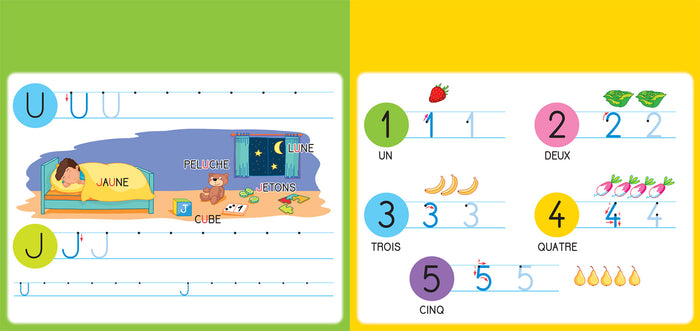 Livre ardoise Téo et Nina MS - Lettres majuscules et chiffres