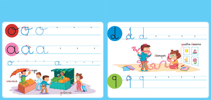 Livre ardoise Téo et Nina GS - Lettres minuscules et chiffres