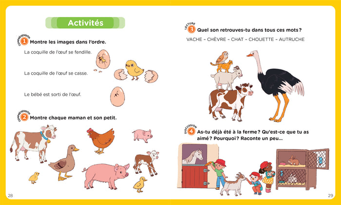 Histoires à lire ensemble Chouette à la ferme PS-MS