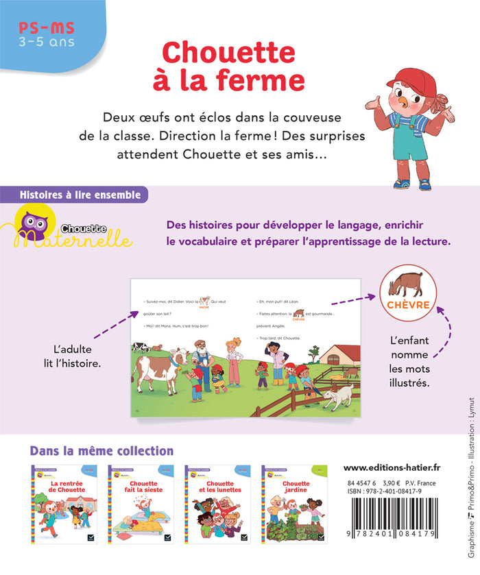 Histoires à lire ensemble Chouette à la ferme PS-MS