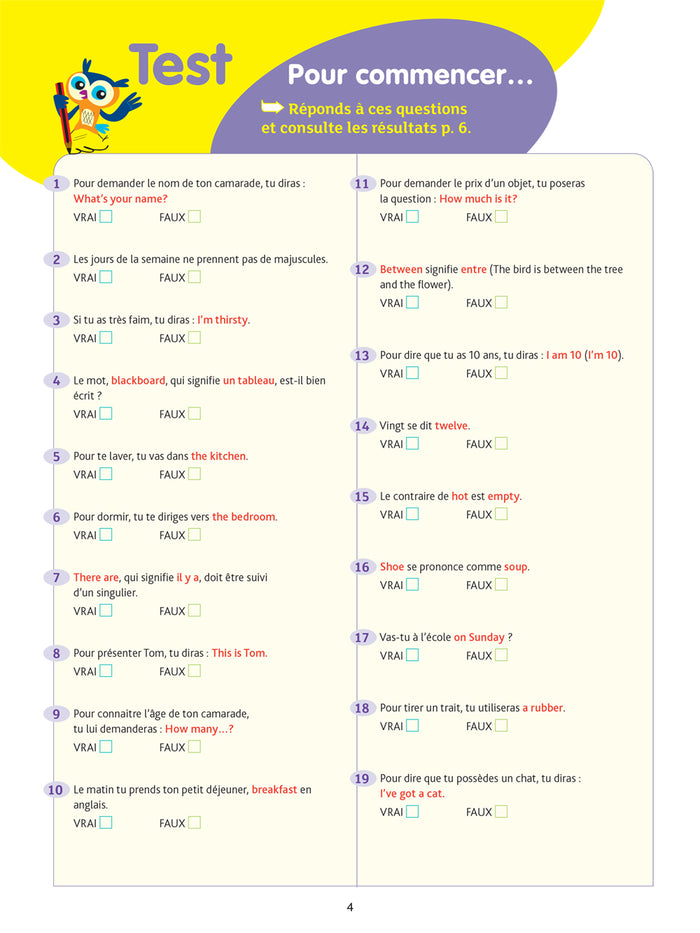 Chouette - Anglais CM1