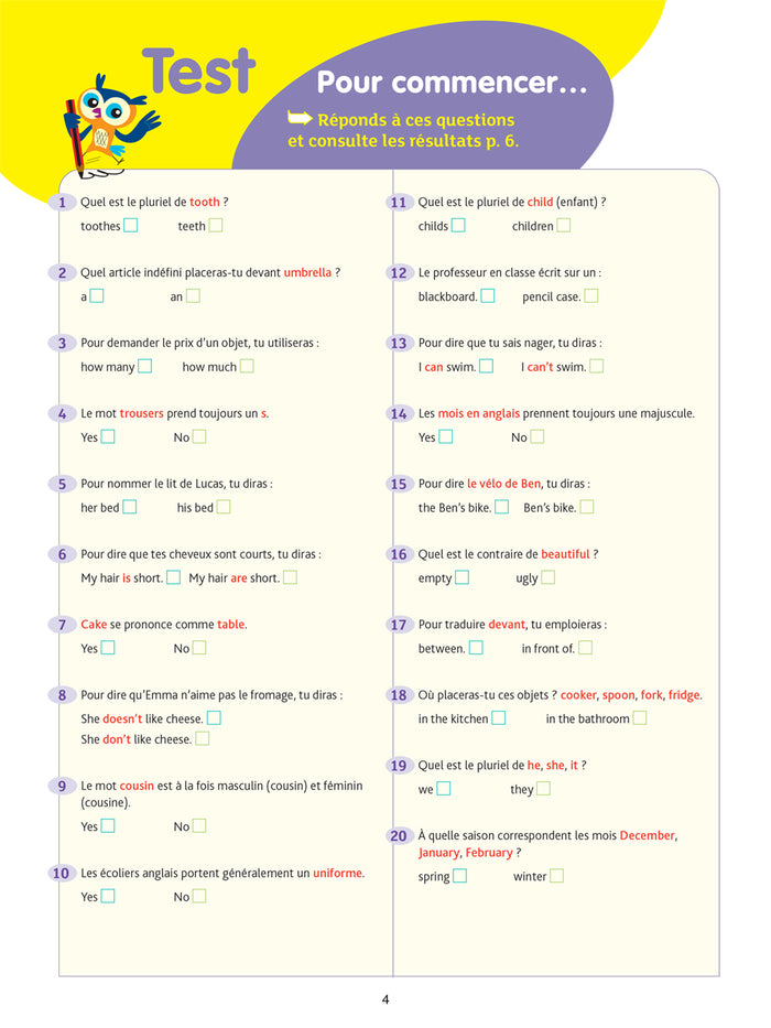 Chouette - Anglais CM2
